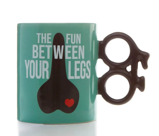 Picture of BIKE MUG - FUN BETWEEN LEGS